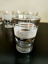 Lot de 6 verres granités blancs
