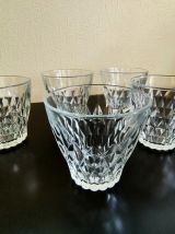 Lot de 6 verres Vereco diamant