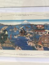 Cartes postales JAPON encadrées Geishas et Kabukis