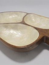 Vide-poche en bois et nacre
