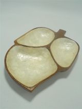 Vide-poche en bois et nacre