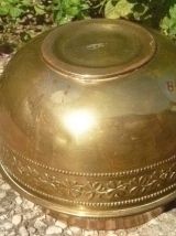 cache pot , métal , vintage