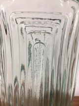 Grand vase en verre Art déco San Miguel (Espagne). Fait main