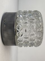 PAIRE D’ANCIENNES APPLIQUES VINTAGE EN VERRE BULLE