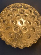 PAIRE D’ANCIENNES APPLIQUES VINTAGE EN VERRE BULLE
