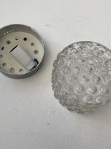 PAIRE D’ANCIENNES APPLIQUES VINTAGE EN VERRE BULLE