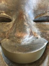 Beau masque ancien en bois sombre (Années 50/60)