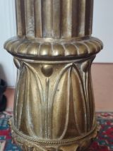 Bougeoir ancien candélabre en bronze - église - Gothique, mo