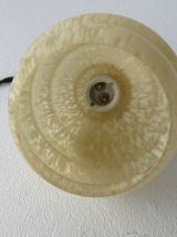 LOT 3 ANCIENNES SUSPENSIONS VERRE DE CLICHY VINTAGE