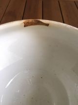 Ancienne soupière sur pied (faïence) estampillée Amandinoise