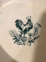 Ancienne soupière sur pied (faïence) estampillée Amandinoise