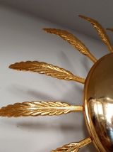 Plafonnier en métal doré 