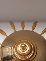 Plafonnier en métal doré 