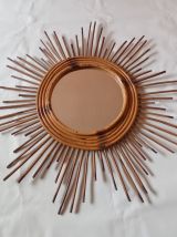 Miroir bambou vintage 
