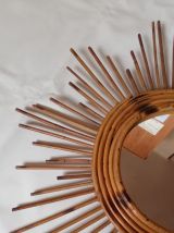 Miroir bambou vintage 