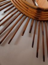 Miroir bambou vintage 