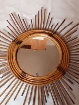 Miroir bambou vintage 