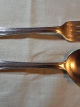 Ménagère métal argenté 38 pièces Art déco