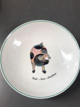 Assiette creuse porcelaine dessin Paul Marquet