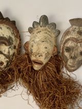 Trio de masques - art africain 