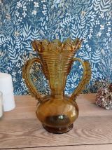 Vase vintage verre soufflé Gordiola
