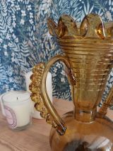 Vase vintage verre soufflé Gordiola