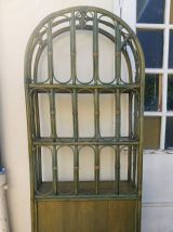 bibliothèque vintage en rotin