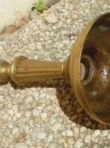 bougeoir , laiton épais  , vintage