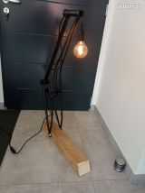 Lampe de salon cadre de vélo + ampoule type Edison