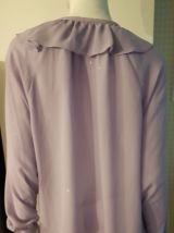 Chemisier parme à volant violet t40/42