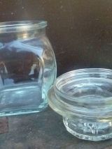 Bocal en verre  translucide, vintage