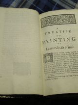traité de peinture leonardo da vinci/1721/1ère édition angla