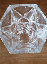 Vase hexagonal Cristal d'Arques boîte origine
