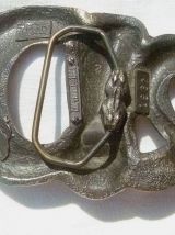 boucle de ceinture serpent en métal , vintage