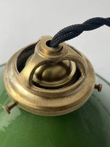 ANCIENNE SUSPENSION INDUSTRIELLE CONIQUE 26 CM