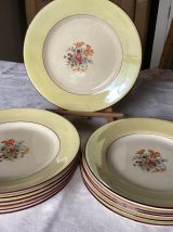 12assiettes à fromage céramique Labrut 