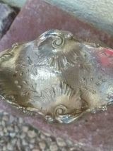 Jardinière de table metal argenté , vintage