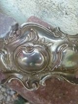 Jardinière de table metal argenté , vintage