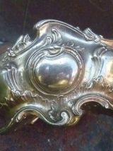 Jardinière de table metal argenté , vintage