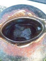 Jardinière de table metal argenté , vintage