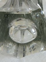 Vintage : vase design en cristal, années 70