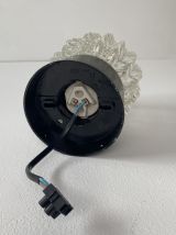 ANCIENNE APPLIQUE MURALE VERRE MOULÉ VINTAGE