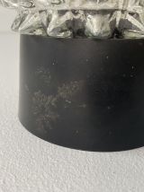 ANCIENNE APPLIQUE MURALE VERRE MOULÉ VINTAGE