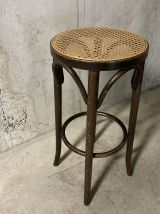 Tabouret de bar canné