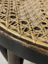 Tabouret de bar canné