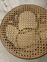 Tabouret de bar canné