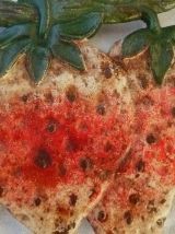 Dessous de plat Fraise , fonte vintage