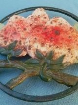 Dessous de plat Fraise , fonte vintage