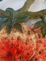 Dessous de plat Fraise , fonte vintage