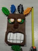 Figurine/ masque DIY Aku Aku Bois jeu video Crash Bandicoot